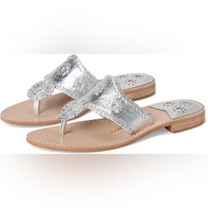 *Used* Jack Rogers Silver Women's Sandals